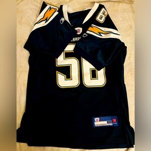 Shawne Merriman CHARGERS NFL AUTHENTIC REEBOK JERSEY ADULT M